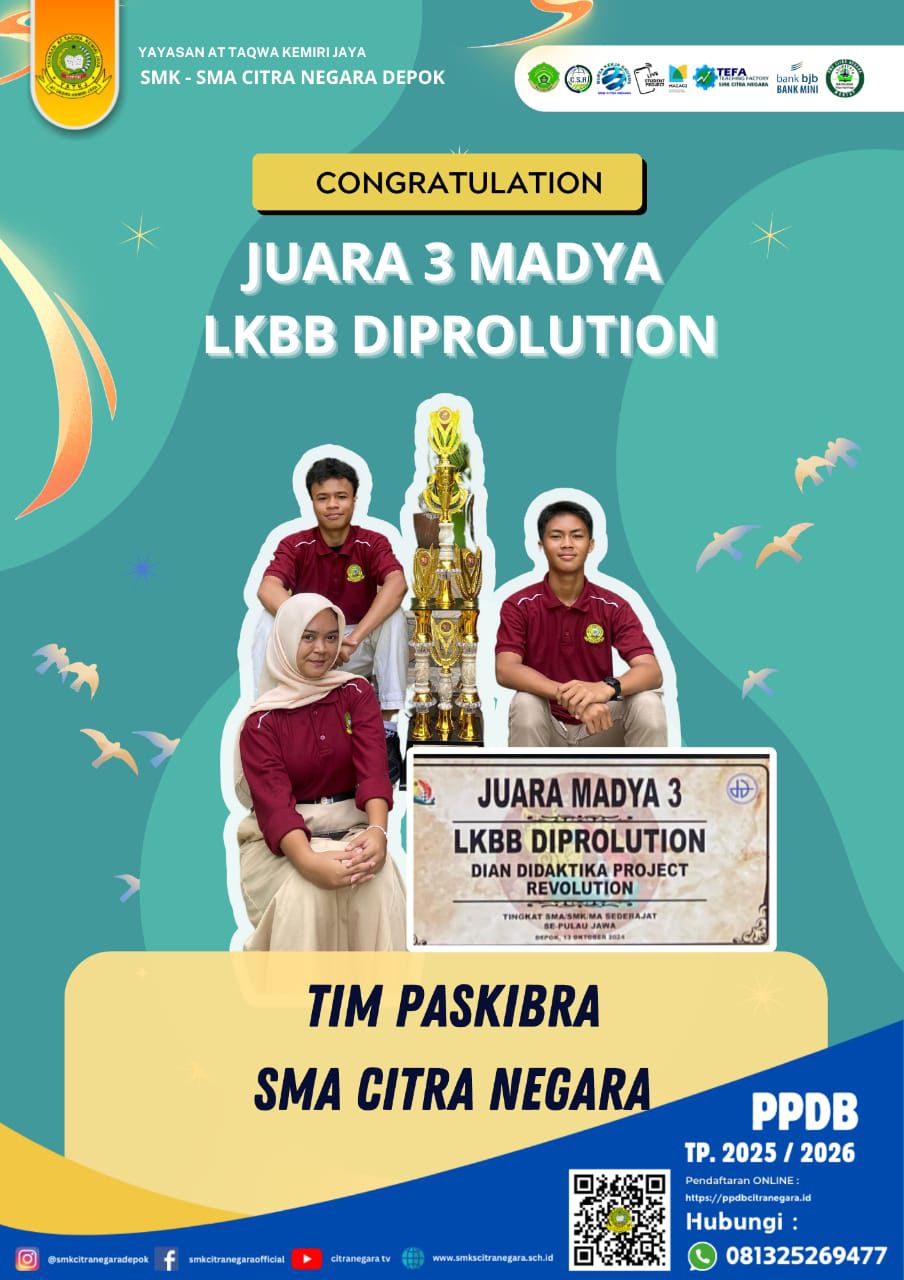 JUARA 3 MADYA – LKBB DIPROLUTION 2024