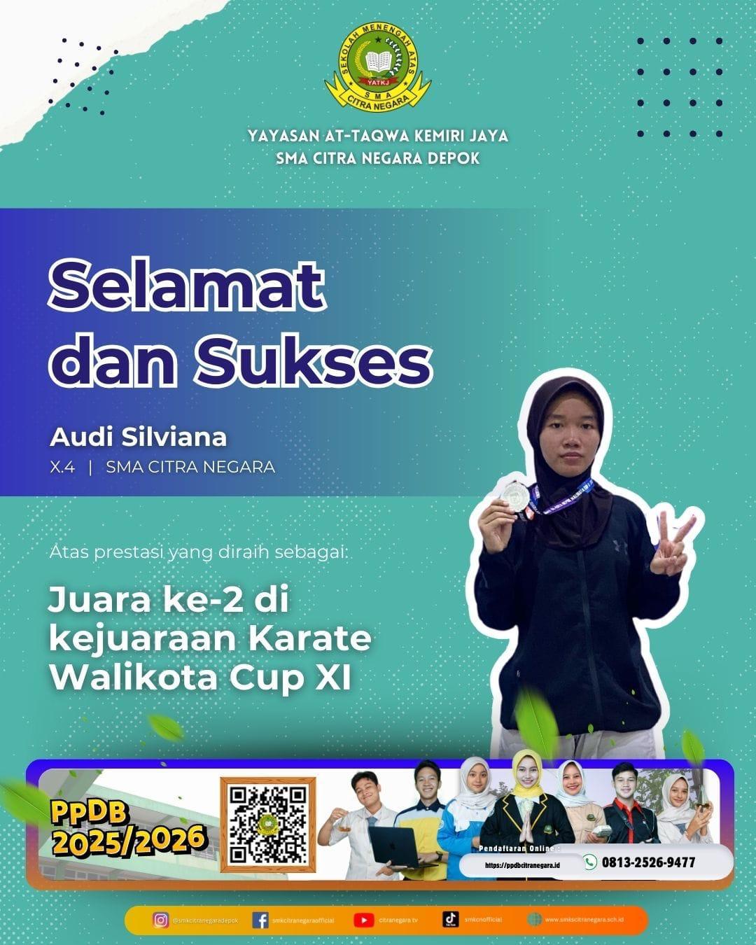 JUARA 2 KEJUARAAN KARATE WALIKOTA CUP XI 2025