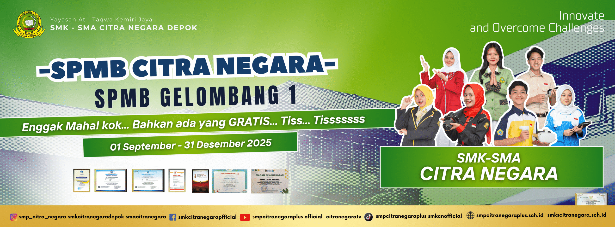 Jangan Sampai Terlewat! Pendaftaran Siswa Baru SMK-SMA Citra Negara Gelombang 1 Telah Dimulai!
