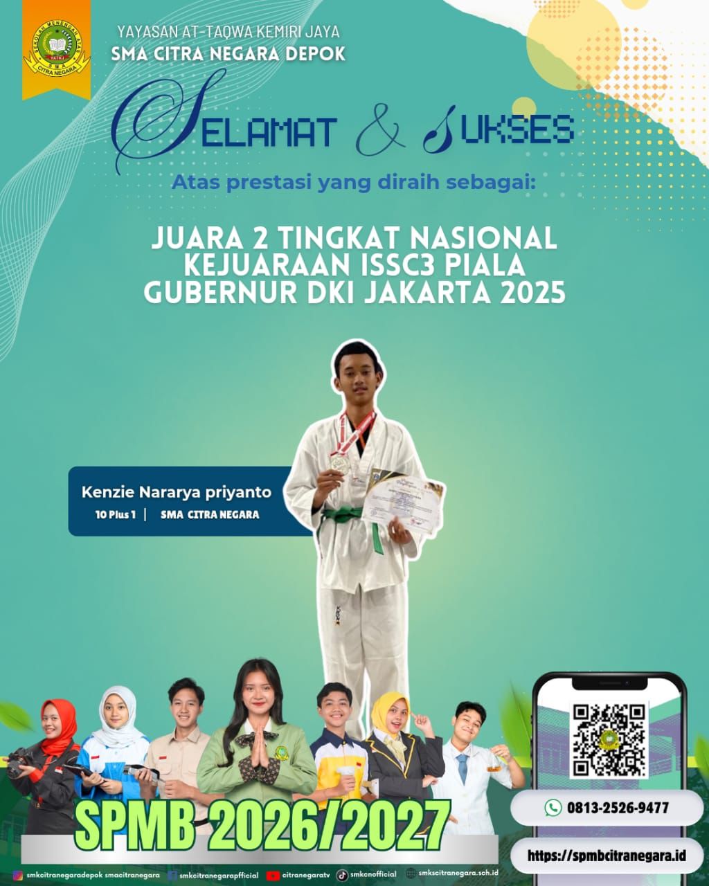 JUARA 2 TINGKAT NASIONAL KEJUARAAN ISSC3 PIALA GUBERNUR DKI JAKARTA 2025