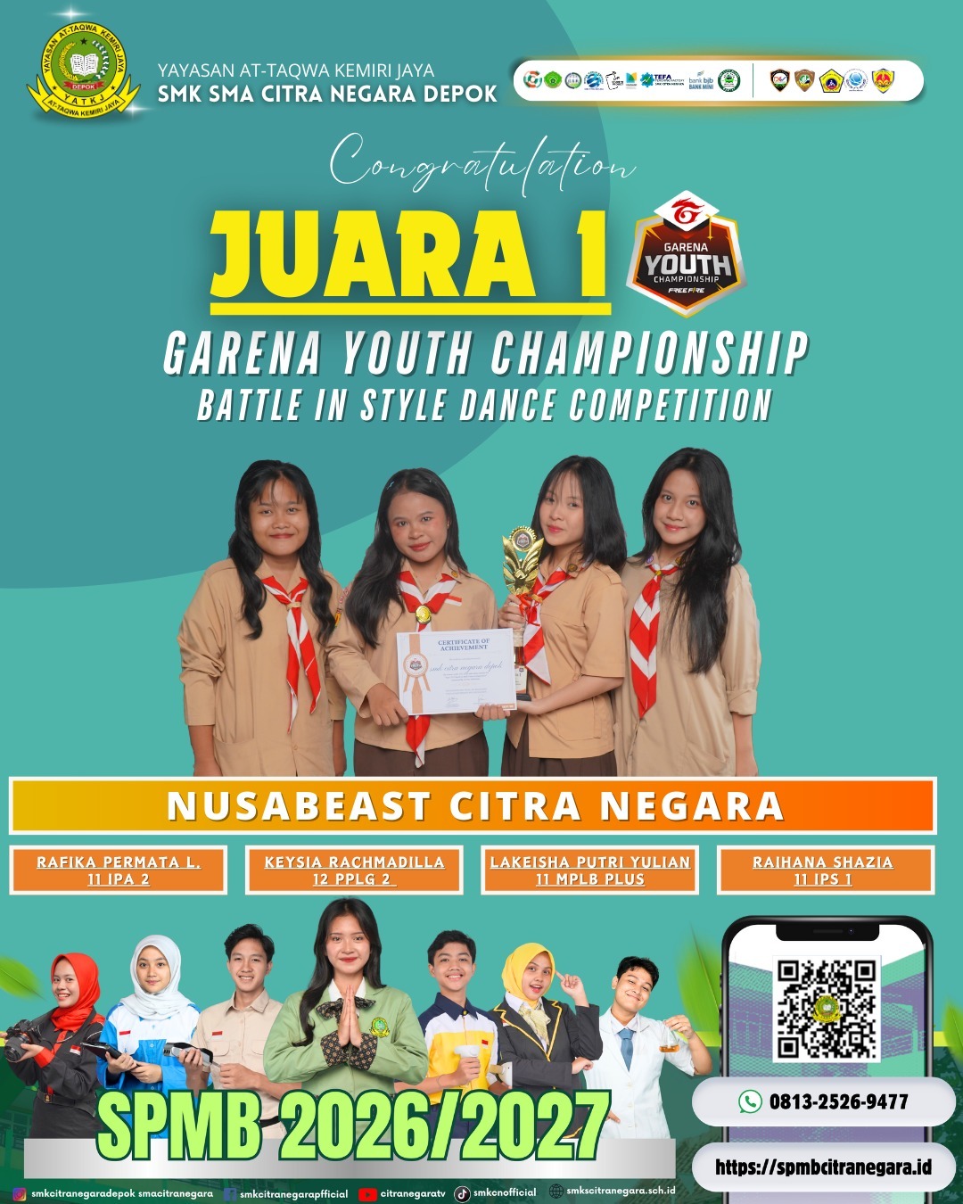 JUARA 1 BATTLE IN STYLE DANCE COMPETITION – GARENA YOUTH CHAMPIONSHIP 2025